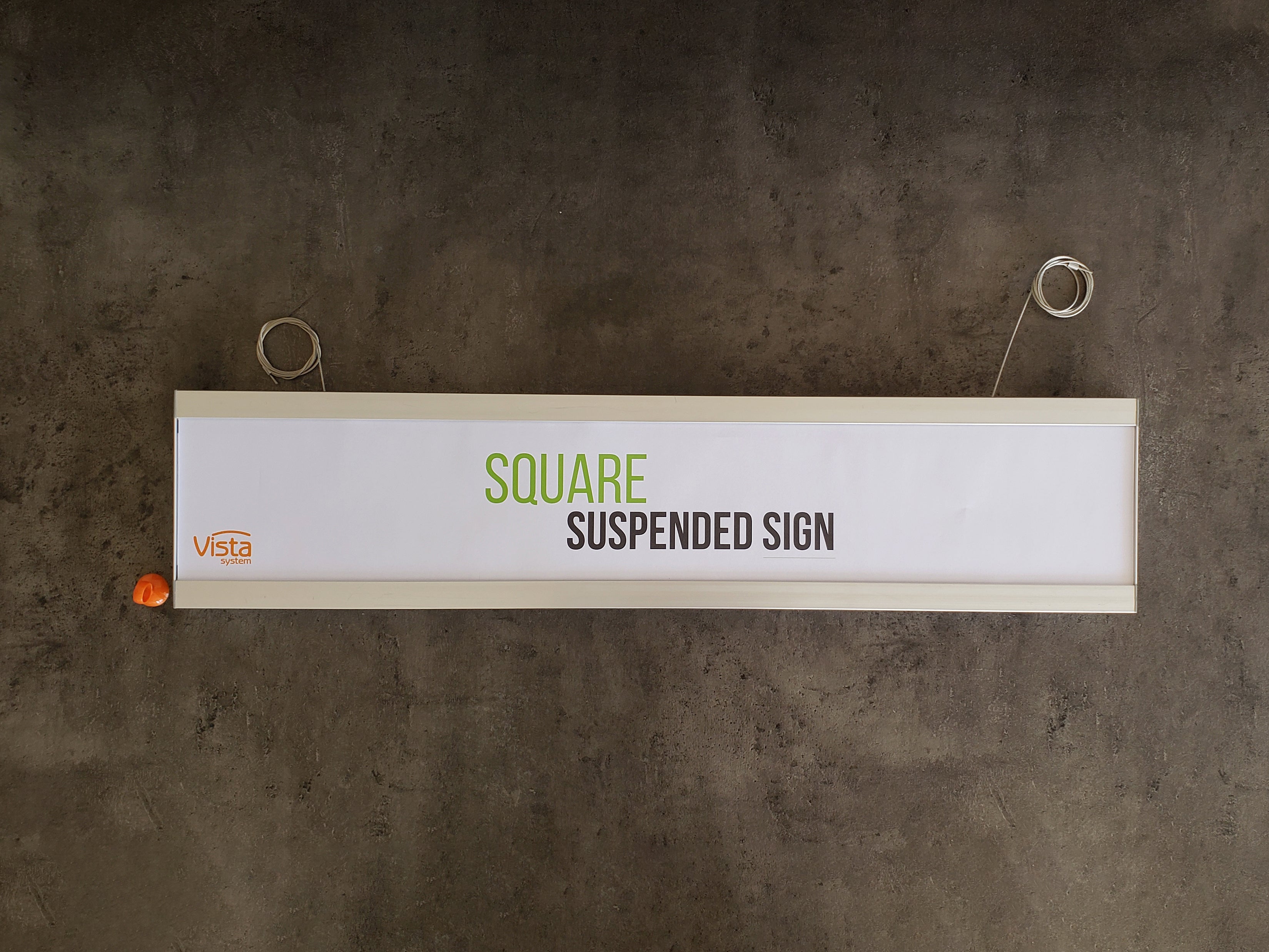 Upphängd skylt - Square stil